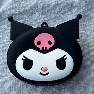 Kuromi by Sanrio Silicone Coin Purse with Zip Closure